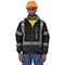Pioneer High Visibility Waterproof Heated Bomber Jacket, Polyester, Black, M V1210170U-M - alternate 7